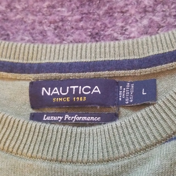 ✅SOLD✅ NAUTICA mens sweater size L - Picture 2 of 5